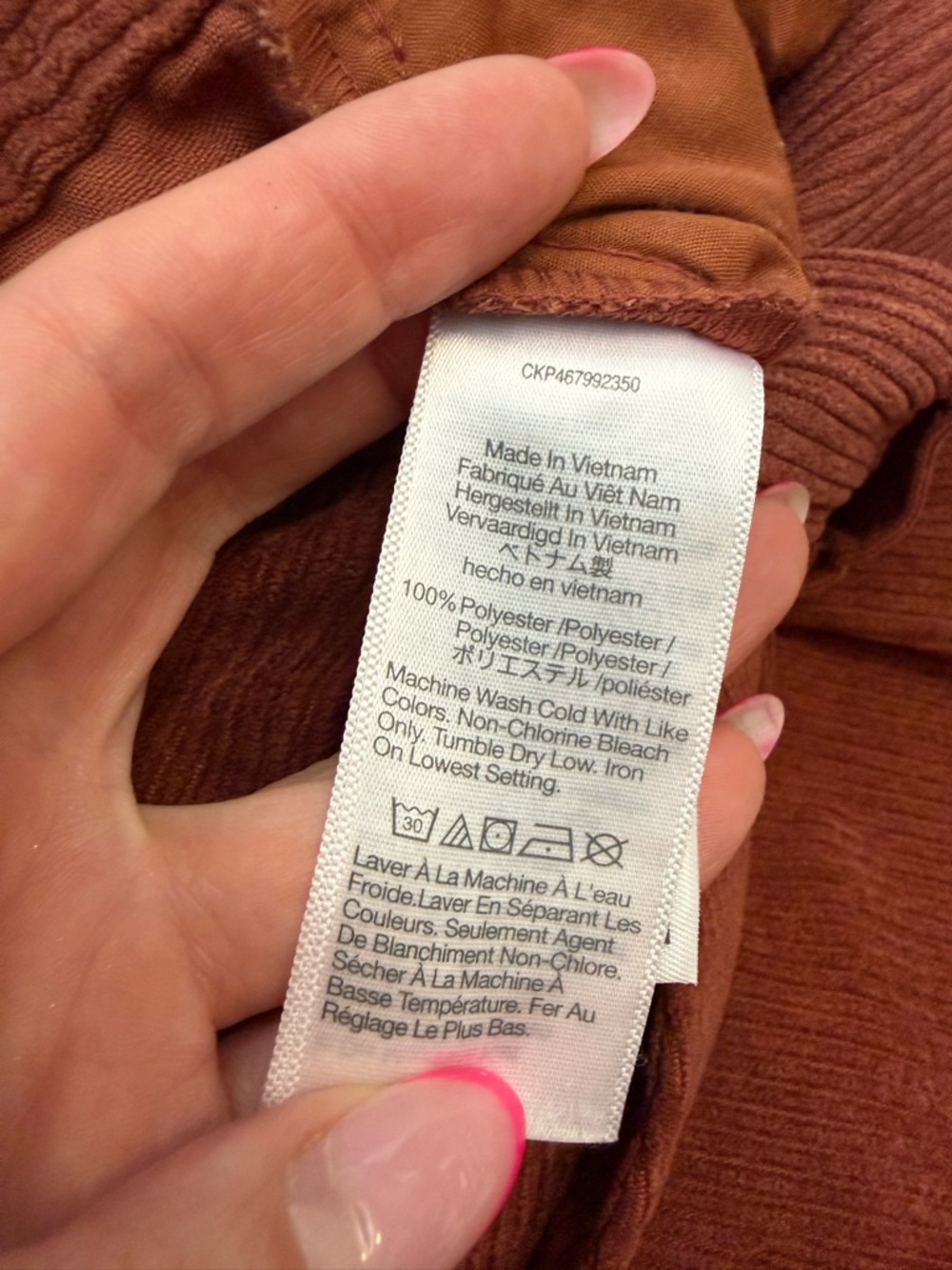 Madewell‎ Corduroy High Rise Tapered Leg Pants Dusty Redwood 6 - Picture 6 of 9